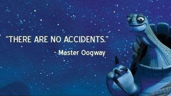There are no accidents - Master Oogway