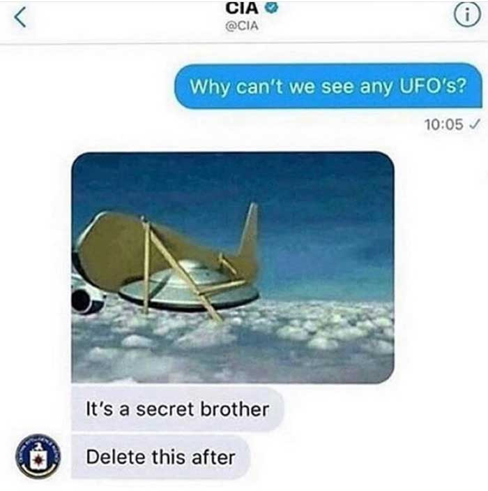 CIA UFO secret meme