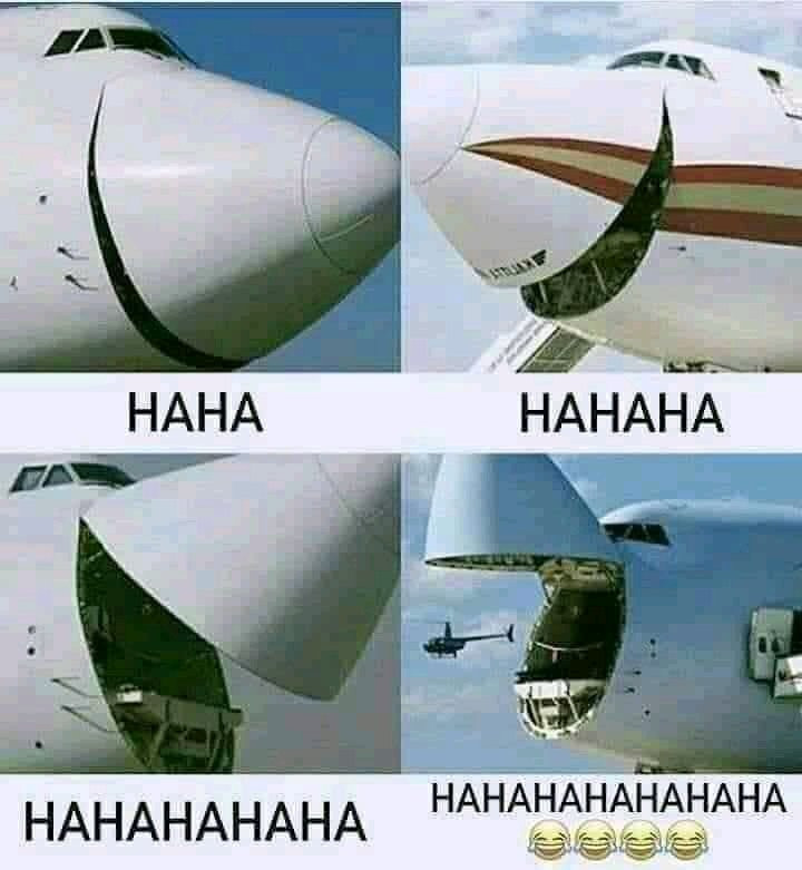 Airplane laughing haha hahaha ha ha meme