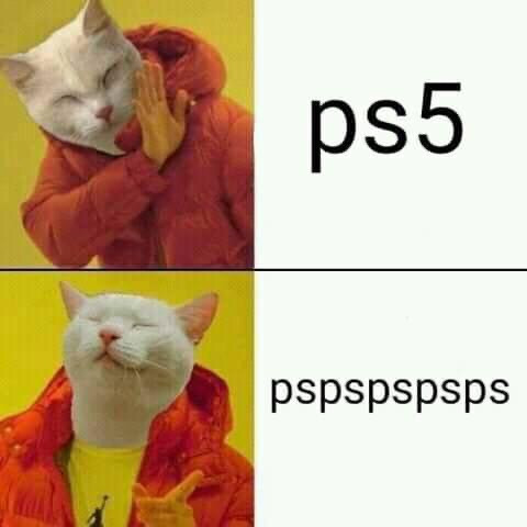 PS5 and pspspsps cat meme