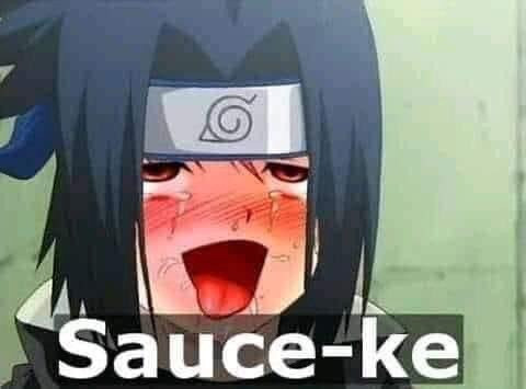 Sauce-ke Sasuke red face meme
